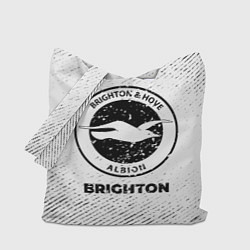 Сумка-шоппер Brighton с потертостями на светлом фоне