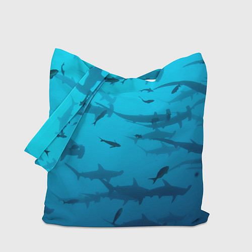 Сумка-шоппер Акулы - океан / 3D-принт – фото 1