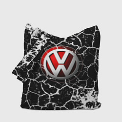 Сумка-шопер Volkswagen Трещины, цвет: 3D-принт