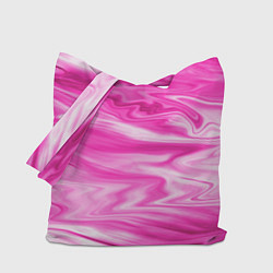 Сумка-шопер Розовая мраморная текстура, цвет: 3D-принт