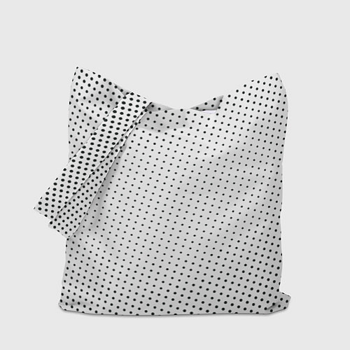 Сумка-шоппер Газетные точки - текстура / 3D-принт – фото 1