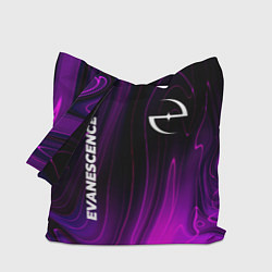 Сумка-шопер Evanescence violet plasma, цвет: 3D-принт