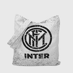 Сумка-шопер Inter с потертостями на светлом фоне, цвет: 3D-принт