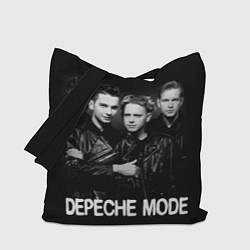 Сумка-шоппер Depeche Mode - black & white portrait