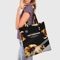 Сумка-шопер Tottenham legendary sport fire, цвет: 3D-принт — фото 2