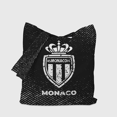 Сумка-шоппер Monaco с потертостями на темном фоне / 3D-принт – фото 1