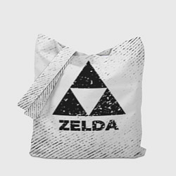 Сумка-шоппер Zelda с потертостями на светлом фоне