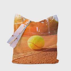 Сумка-шопер Теннис - рассвет, цвет: 3D-принт
