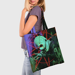 Сумка-шопер Slipknot-Corey Taylor, цвет: 3D-принт — фото 2