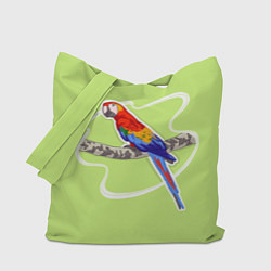 Сумка-шопер Яркий попугай Ара, цвет: 3D-принт