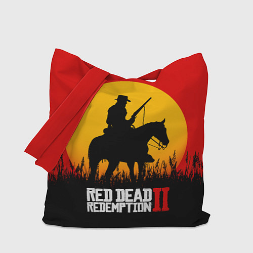 Сумка-шоппер Red Dead Redemption 2 - закат / 3D-принт – фото 1