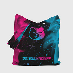 Сумка-шоппер Danganronpa - neon gradient: символ, надпись