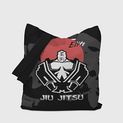 Сумка-шопер Jiu-Jitsu red sun logo, цвет: 3D-принт