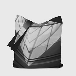 Сумка-шопер Абстрактные тени и геометрические фигуры, цвет: 3D-принт
