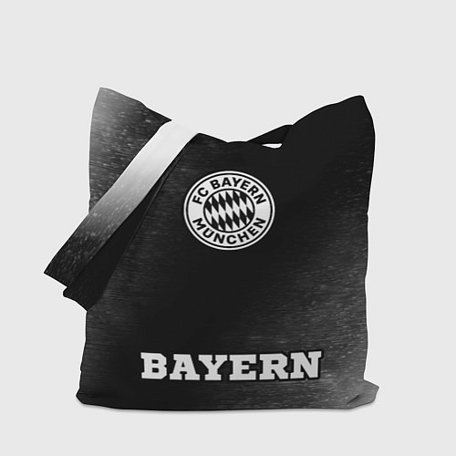 Сумка-шоппер Bayern sport на темном фоне: символ, надпись / 3D-принт – фото 1