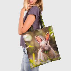 Сумка-шопер Милый кролик, цвет: 3D-принт — фото 2