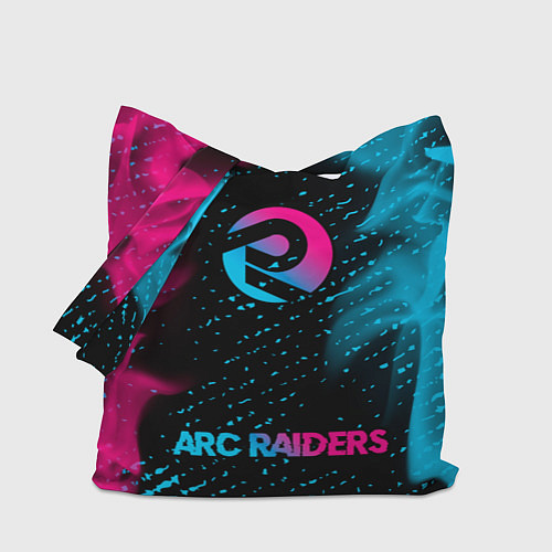 Сумка-шоппер ARC Raiders - neon gradient: символ, надпись / 3D-принт – фото 1