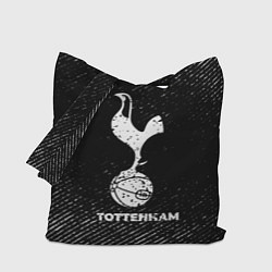 Сумка-шоппер Tottenham с потертостями на темном фоне