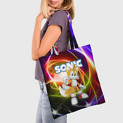 Сумка-шопер Майлз Тейлз Прауэр - Sonic - Видеоигра, цвет: 3D-принт — фото 2