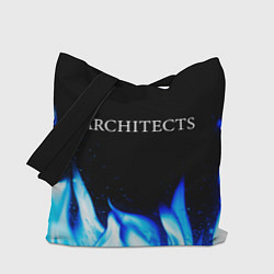 Сумка-шопер Architects blue fire, цвет: 3D-принт