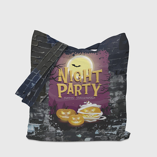 Сумка-шоппер Ночная вечеринка - Pumpkin / 3D-принт – фото 1