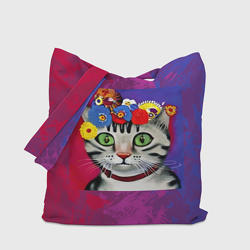 Сумка-шоппер Кошка Фриды Кало из нейросети / 3D-принт – фото 1