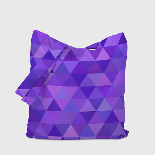Сумка-шоппер Фиолетовые фигуры / 3D-принт – фото 1