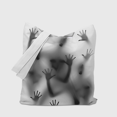 Сумка-шоппер Bodies inside behind a white wall / 3D-принт – фото 1