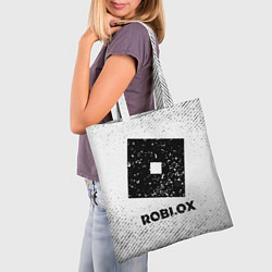 Сумка-шопер Roblox с потертостями на светлом фоне, цвет: 3D-принт — фото 2