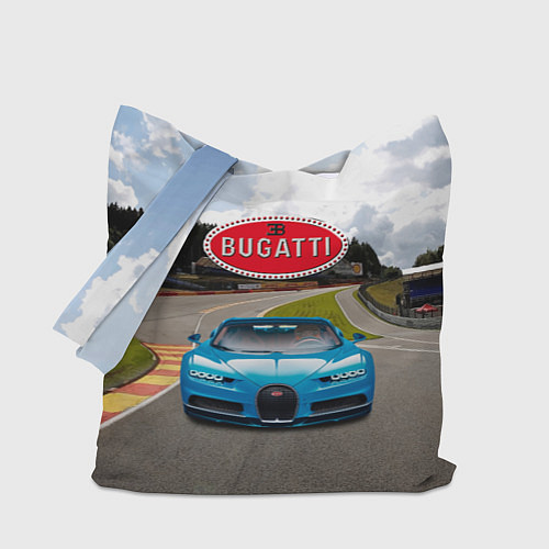 Сумка-шоппер Bugatti - motorsport - гоночная трасса / 3D-принт – фото 1