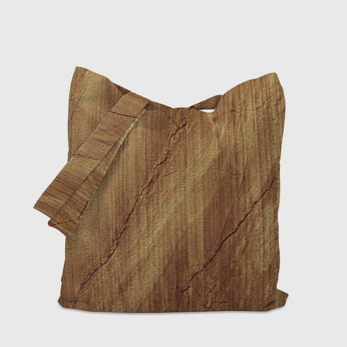 Сумка-шоппер Деревянная текстура / 3D-принт – фото 1