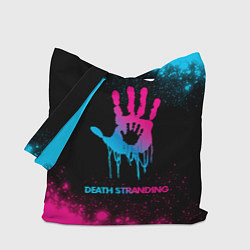 Сумка-шоппер Death Stranding - neon gradient