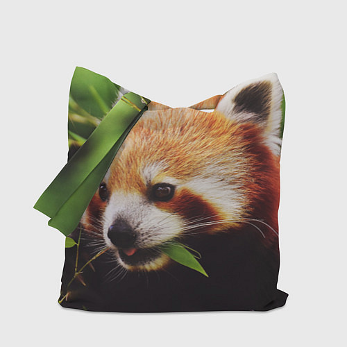 Сумка-шоппер Красная милая панда / 3D-принт – фото 1