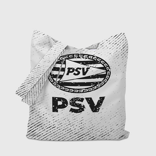 Сумка-шоппер PSV с потертостями на светлом фоне / 3D-принт – фото 1