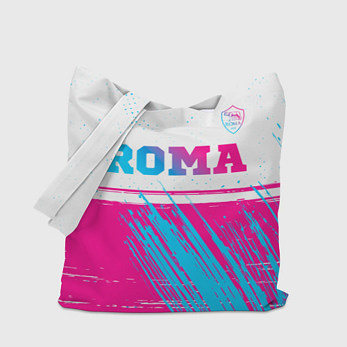 Сумка-шоппер Roma neon gradient style: символ сверху / 3D-принт – фото 1