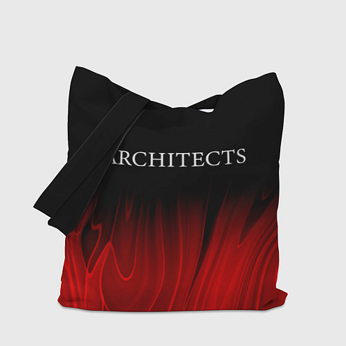 Сумка-шоппер Architects red plasma / 3D-принт – фото 1