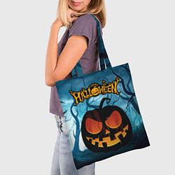 Сумка-шопер Halloween pumpkins, цвет: 3D-принт — фото 2