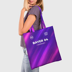 Сумка-шопер Bayer 04 legendary sport grunge, цвет: 3D-принт — фото 2