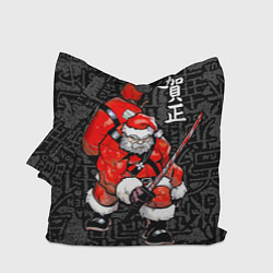 Сумка-шопер Santa Claus Samurai, цвет: 3D-принт