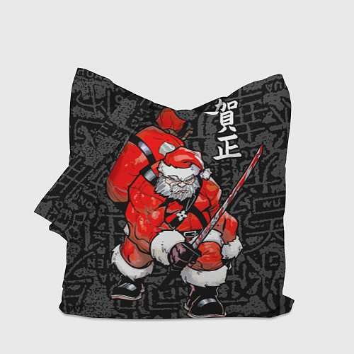 Сумка-шоппер Santa Claus Samurai / 3D-принт – фото 1