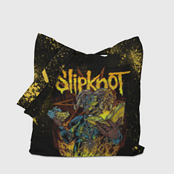 Сумка-шопер Slipknot Yellow Monster, цвет: 3D-принт