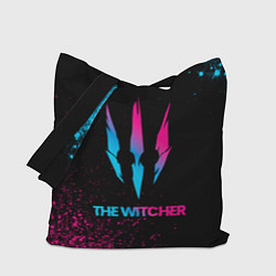 Сумка-шоппер The Witcher - neon gradient