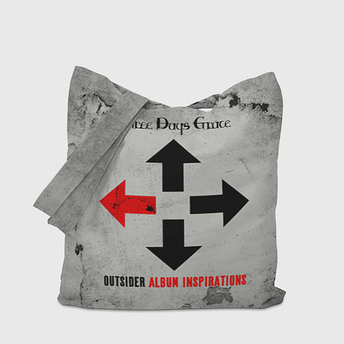 Сумка-шоппер Outsider Album Inspirations - Three Days Grace / 3D-принт – фото 1