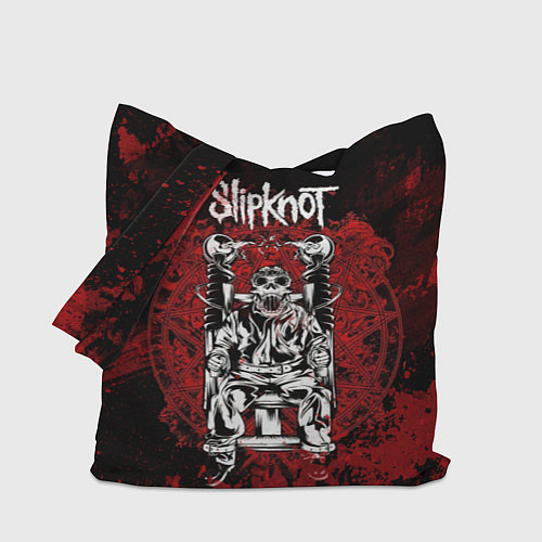 Сумка-шоппер Slipknot - скелет / 3D-принт – фото 1