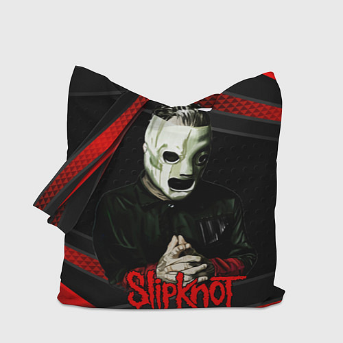 Сумка-шоппер Slipknot black & red / 3D-принт – фото 1
