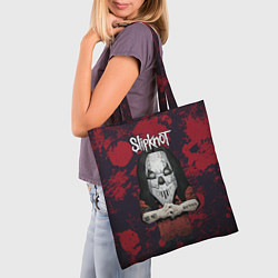 Сумка-шопер Slipknot dark red, цвет: 3D-принт — фото 2