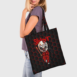 Сумка-шопер Slipknot объемные соты, цвет: 3D-принт — фото 2