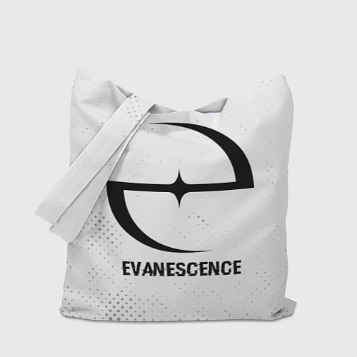 Сумка-шоппер Evanescence glitch на светлом фоне / 3D-принт – фото 1