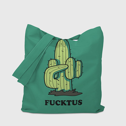 Сумка-шоппер Fucktus cactus / 3D-принт – фото 1