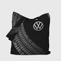 Сумка-шопер Volkswagen tire tracks, цвет: 3D-принт